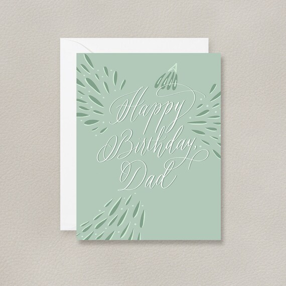 Joyeux Anniversaire Papa Carte De Vœux Carte Danniversaire Etsy Canada