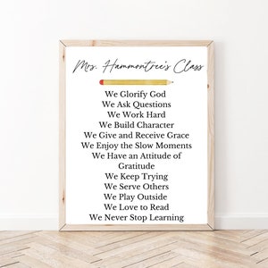 Custom Homeschool Rules Christian Homeschool Decor Homeschool Poster Homeschool Decoration Homeschool Printable Homeschool mom Homeschool