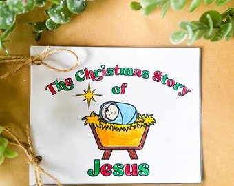 Nativity Scene Craft Coloring Page Christmas Sunday School Craft Homeschool Activity Christmas Jesus Birth Advent Scripture Christian Kinder