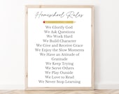 Homeschool Rules Christian Homeschool Decor Homeschool Poster Homeschool Decoration Homeschool Printable Homeschool mom Homeschool Sign