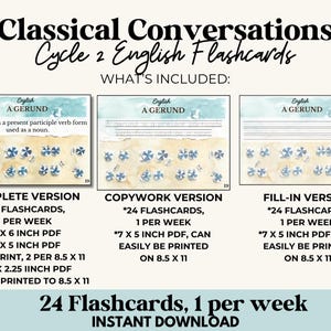 Tarjetas de memoria de inglés para el ciclo 2 de conversaciones clásicas Tarjetas de memoria de inglés para el ciclo 2 de CC Imprimibles para la educación en casa Trabajo de memoria de inglés para el ciclo 2 de inglés