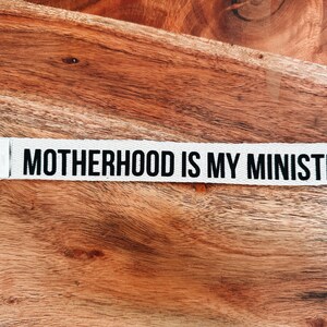 Motherhood is my ministry keychain wristlet Christian mom gift homeschool mom christian homeschool Christian merch stay at home mom