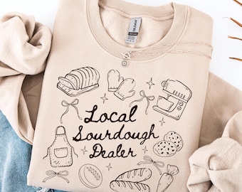 Sauerteig Sweatshirt Getrennt Sauerteig Geschenk T-Shirt Lokaler Sauerteighändler Shirt Sauerteig Homeschool Mom Tshirt Sauerteig-Starter-Backgeschenk