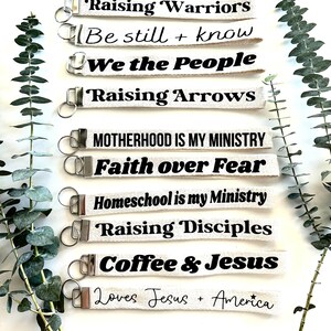 Motherhood is my ministry keychain wristlet Christian mom gift homeschool mom christian homeschool Christian merch stay at home mom