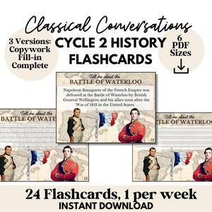 Tarjetas didácticas de historia del ciclo 2 de conversaciones clásicas Recursos de historia del ciclo 2 de CC Imprimibles para la educación en el hogar Trabajo de copia de historia del ciclo 2 Trabajo de memoria