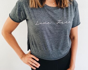 Live Free 4th of July Crop Top 4th of July shirt 4th of July t-shirt women 4th of July t shirt July 4th shirt for women July 4th crop top