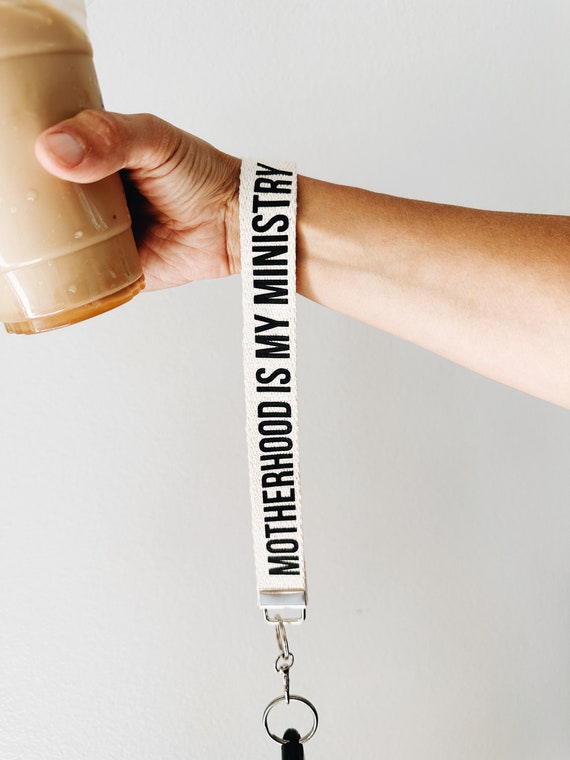Motherhood is my ministry keychain wristlet Christian mom gift homeschool mom christian homeschool Christian merch stay at home mom