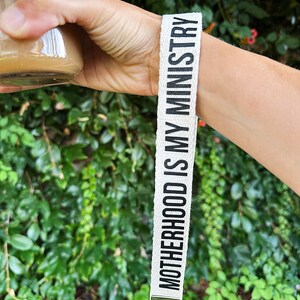 Motherhood is my ministry keychain wristlet Christian mom gift homeschool mom christian homeschool Christian merch stay at home mom