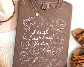 Sauerteig Shirt für Frauen Sauerteig Geschenk Lokaler Sauerteig Händler T-Shirt Sauerteig Homeschool Mama Tee Bäcker Komfort Farben Bauern Shirt