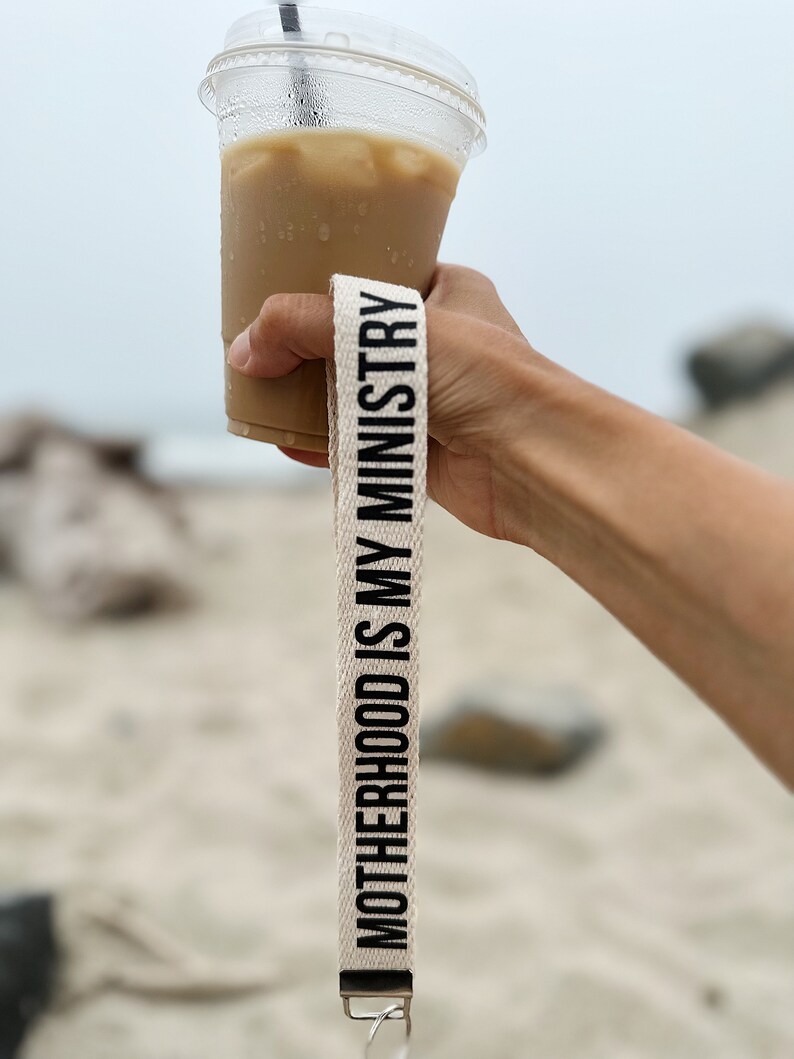 Motherhood is my ministry keychain wristlet Christian mom gift homeschool mom christian homeschool Christian merch stay at home mom