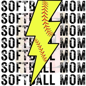 Softball Mama Softball Blitz Sport Sublimation Design