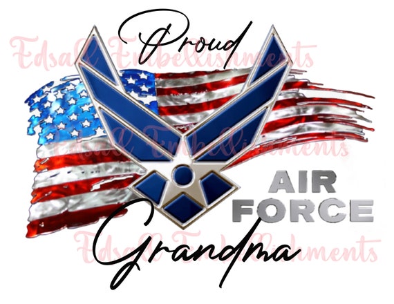 Proud Air Force Grandma T-Shirt American Flag Heart Veteran Proud Air Force Grandma T-Shirt American Flag Heart Veteran