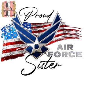 Fier design sublimé Air Force Sister