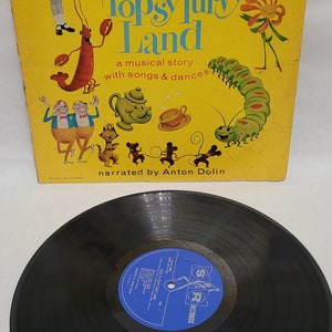 Vintage Alice in Topsy Turvy Land Anton Dolin Rare S&R 800 1965 Vinyl Record