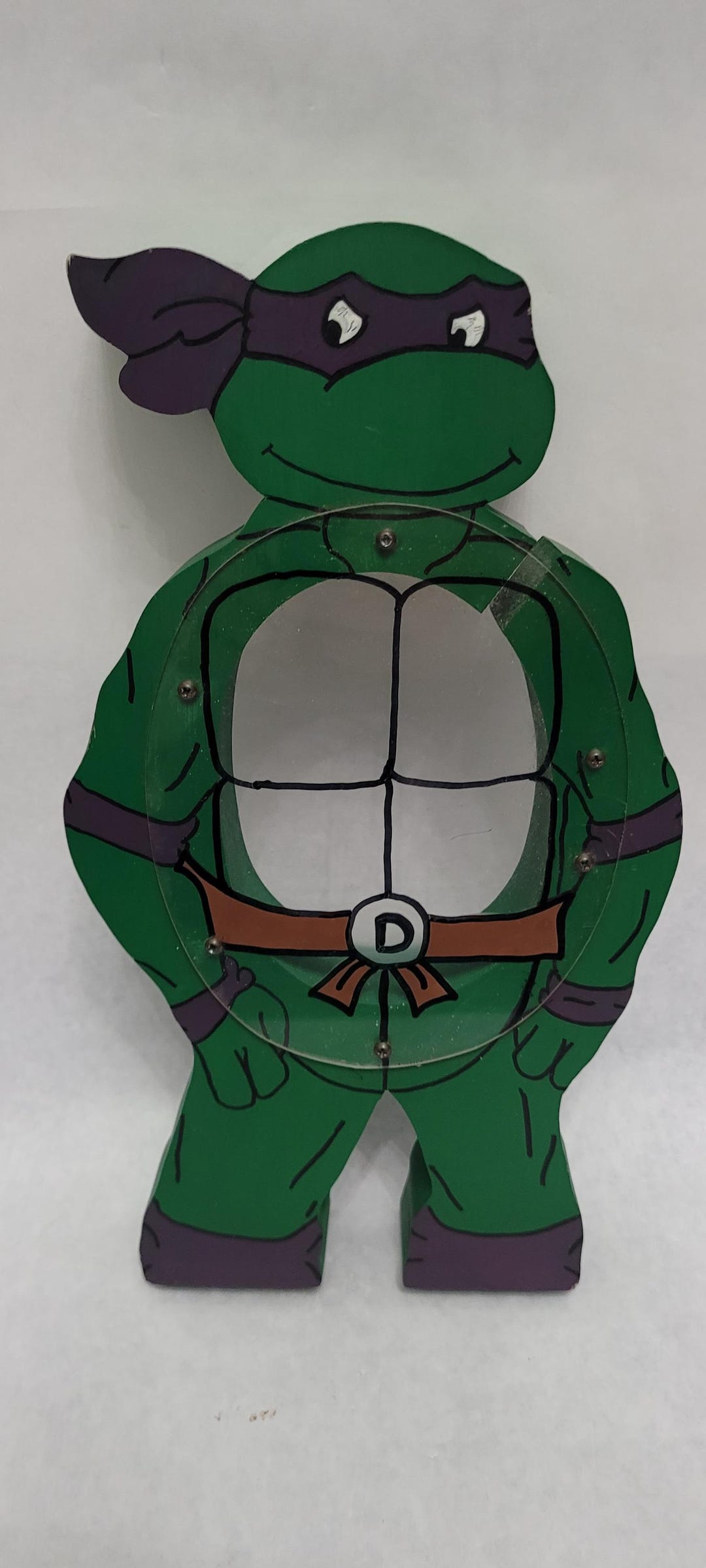 Vintage 1990s Teenage Mutant Ninja Turtles TMNT Wooden Hand Made