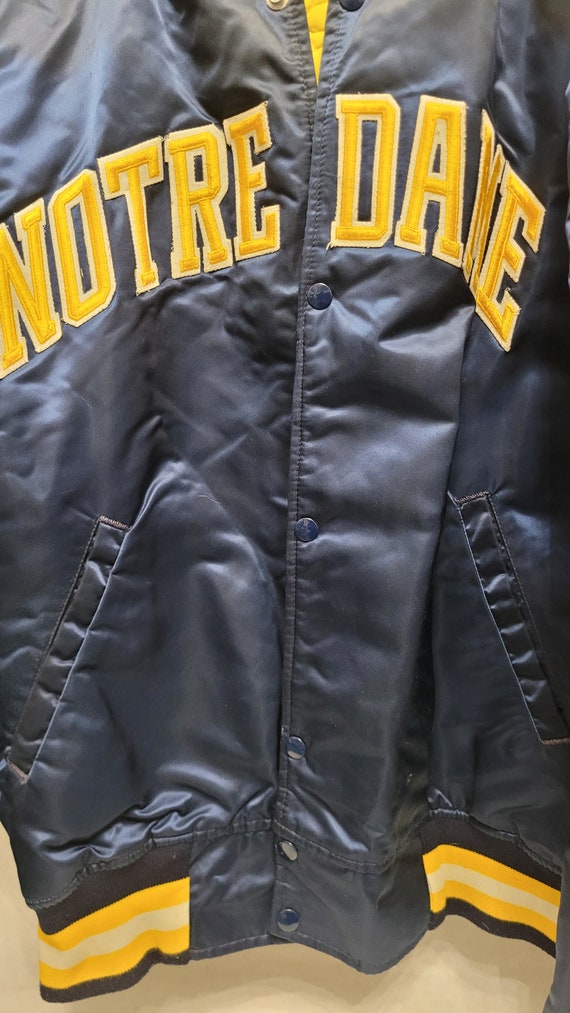 Vintage Starter Jacket Notre Dame Fighting Irish … - image 3