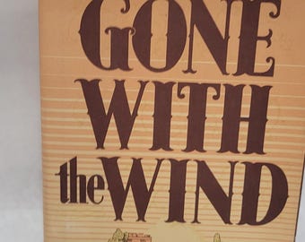 Vintage Gone With The Wind Book by Margaret Mitchell Collectible Cover 1964 Limited Edition Print