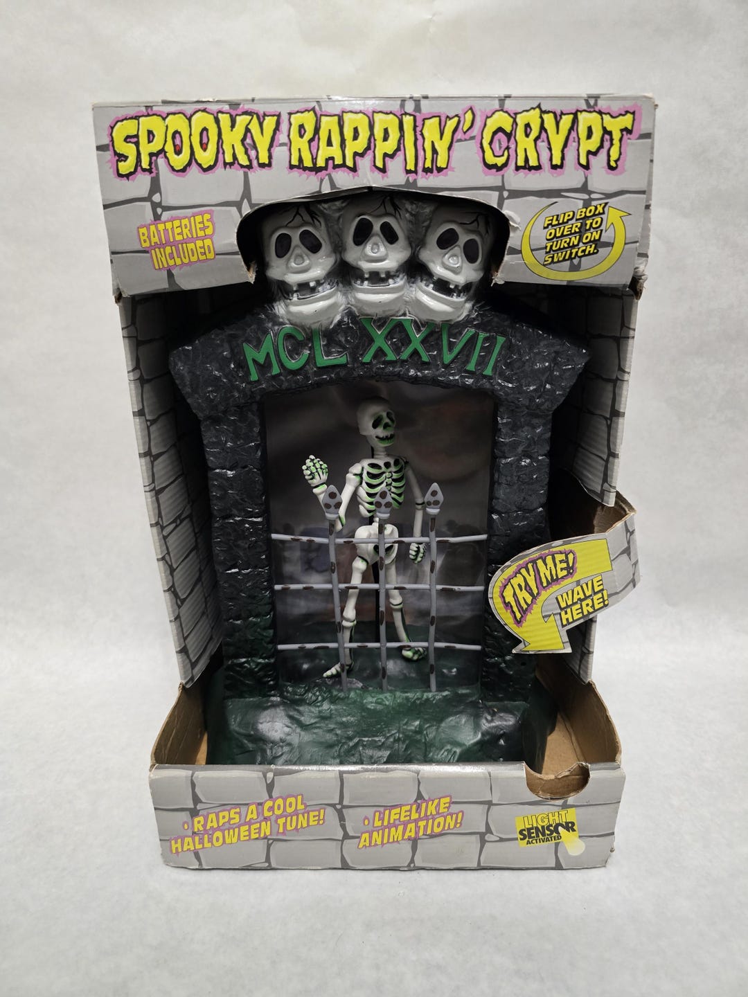 Vintage Halloween 1996 Spooky Rappin’ Crypt Skeleton – Great American ...