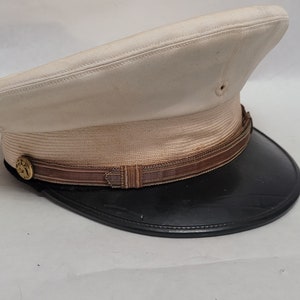 Vintage United States Military Air Force Used Cap  WWII Korea 40s 50s