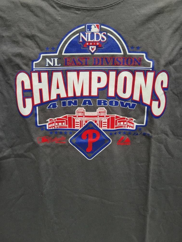 2010 MLB NLCS Phillies and Giants White T-Shirt - XL