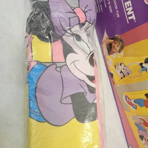 Vintage Disney shops Mickey N' Minnie Mouse Slumber Tent Playhouse Vinyl Indoor/Outdoor New in Box never used 80s Retro Throwback