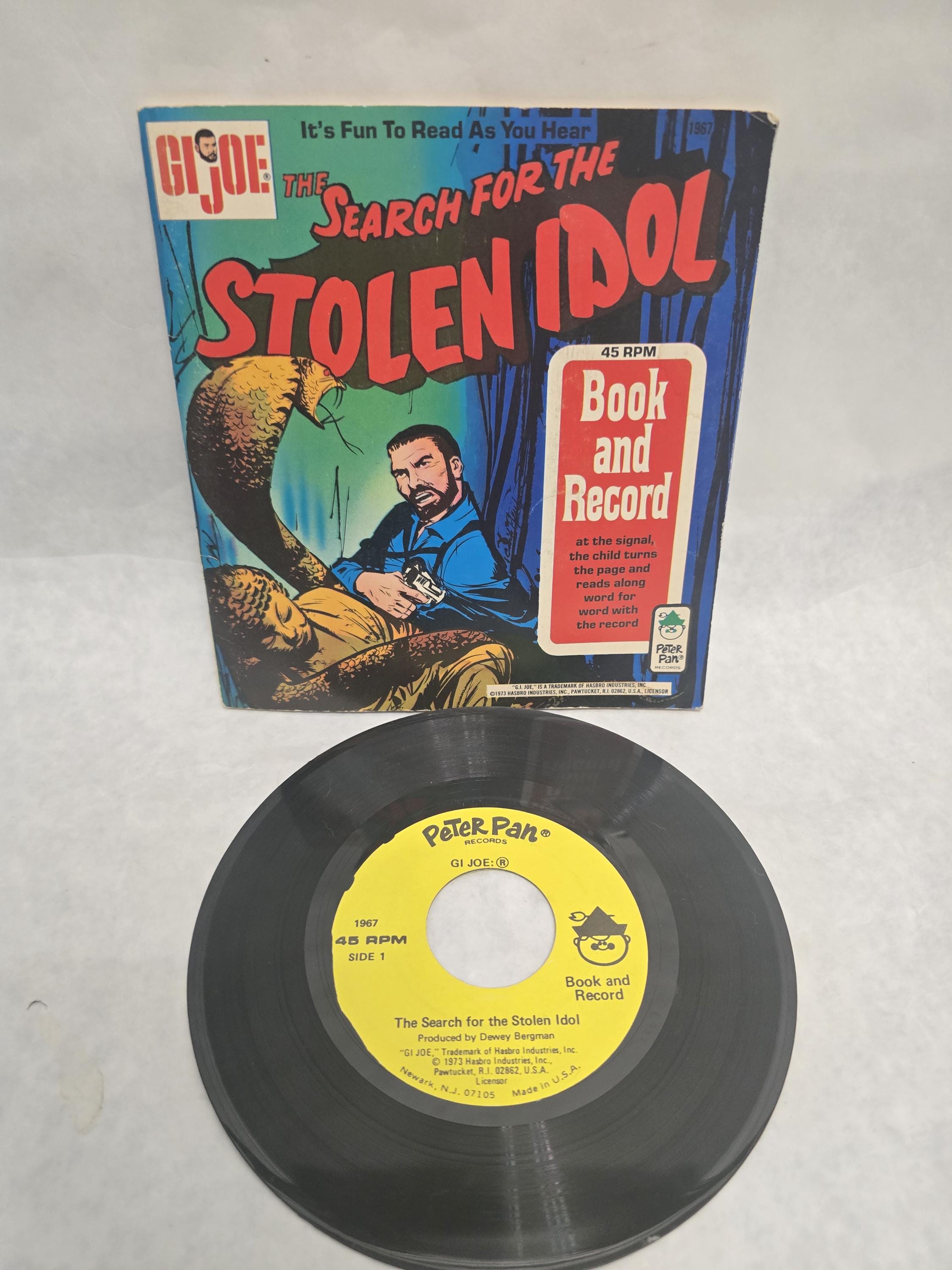 Vintage 1973 G I Joe Book and Record the Search for the Stolen