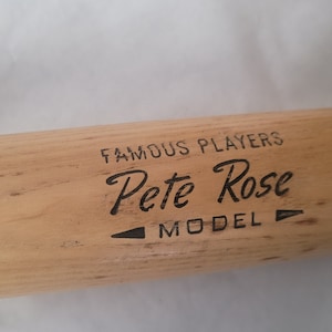 Vintage Pete Rose Wilson A1300 Wooden Bat Famous Players Model Cincinnati Reds Philadelphia Phillies