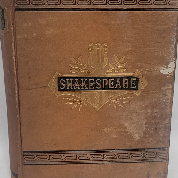 Antique Complete Works of William Shakespeare Illustrated Avon Edition 1878
