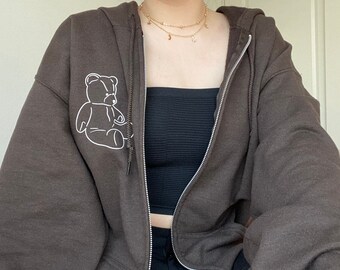 Oversized Zip Hoodie Etsy oversized zip hoodie etsy