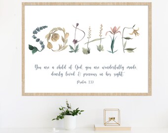Bible Verse Print | Etsy