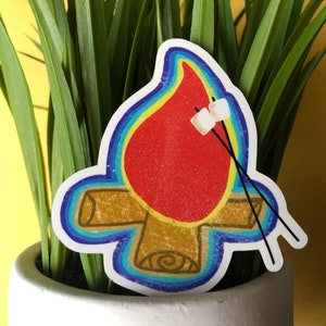 Campfire and S&#39;mores Sticker