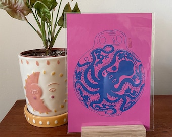 Minoan Octopus A5 Print