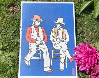 Lesbian Cowgirls Art Print