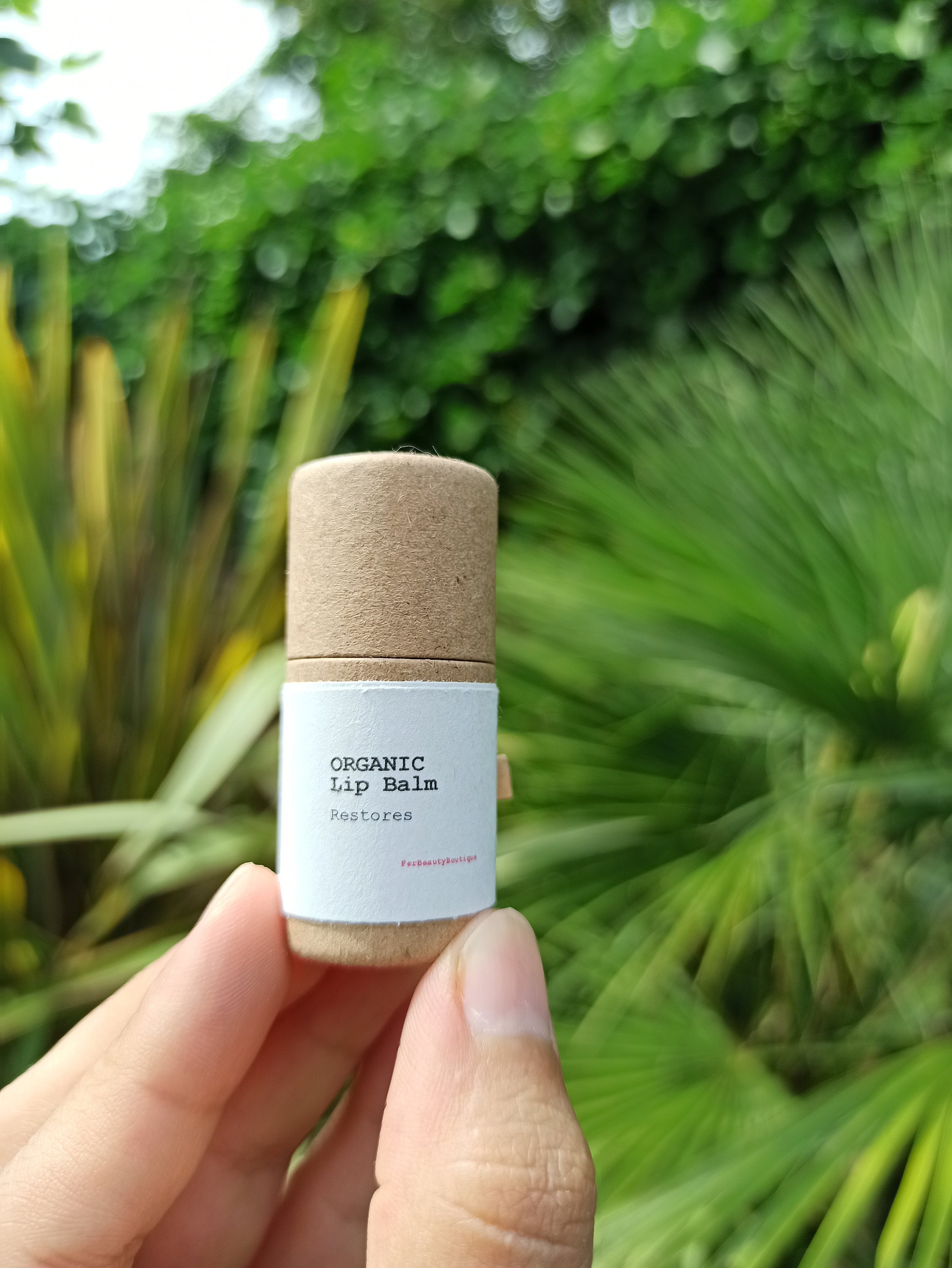 ORGANIC Lip Balm Mini Cardboard Tube Moisturizer Etsy
