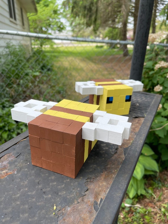 Minecraft Inspired Bee Etsy