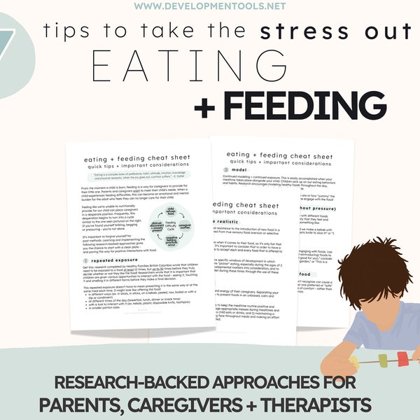 7 Tips for Feeding | Support and Approaches for Picky Eating Problem Eating | Toddler Resource | Pediatric Therapy Resource