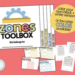 Zones Inspired Calm Down Tool Box | Interactive Emotional Regulation Flip Book | Pediatric Therapy | Occupational Therapy | Digital Download