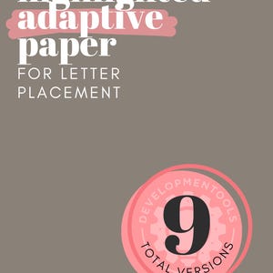 Anpassungsfähiges Highlight-Papier| Ergotherapie | Sonderpädagogik | Handschrift| Digitaler Download |