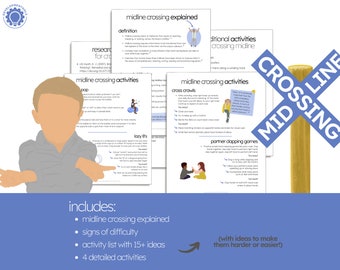 Midline Crossing Activities | Pediatric Occupational & Physical Therapy (Digital Download)