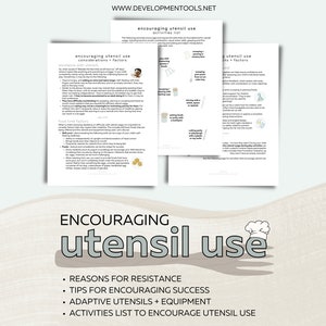 Encouraging Utensil Use | Pediatric Occupational Therapy | Special Education | Classroom Management | Cheat Sheet for Little Learners