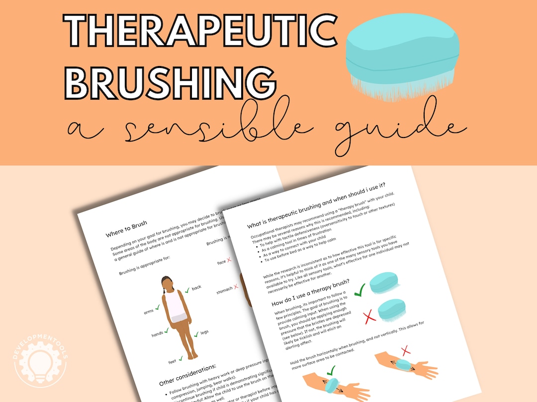Therapy Brushing Guide Occupational Therapy Sensory Tool Special