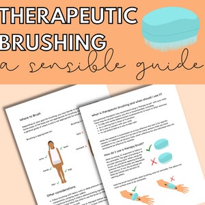 Therapy Brushing Guide | Occupational Therapy Sensory Tool | Special Education | Speech Therapy | Pediatric Occupational Therapy Resources