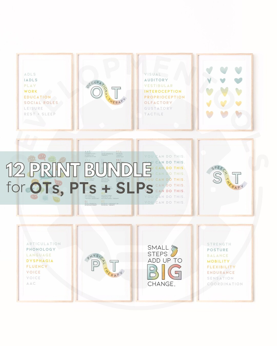 Therapy Office Decor Prints | OT PT SLP Art (digital Download) - Etsy