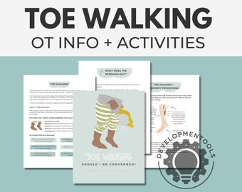 Toe Walking Information & Activities | Occupational Therapy (Digital Download)
