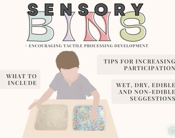Sensory Bin Handout | Encourage Tactile Processing | Food Exploration | Special Education Teacher Resources | Occupational Therapy