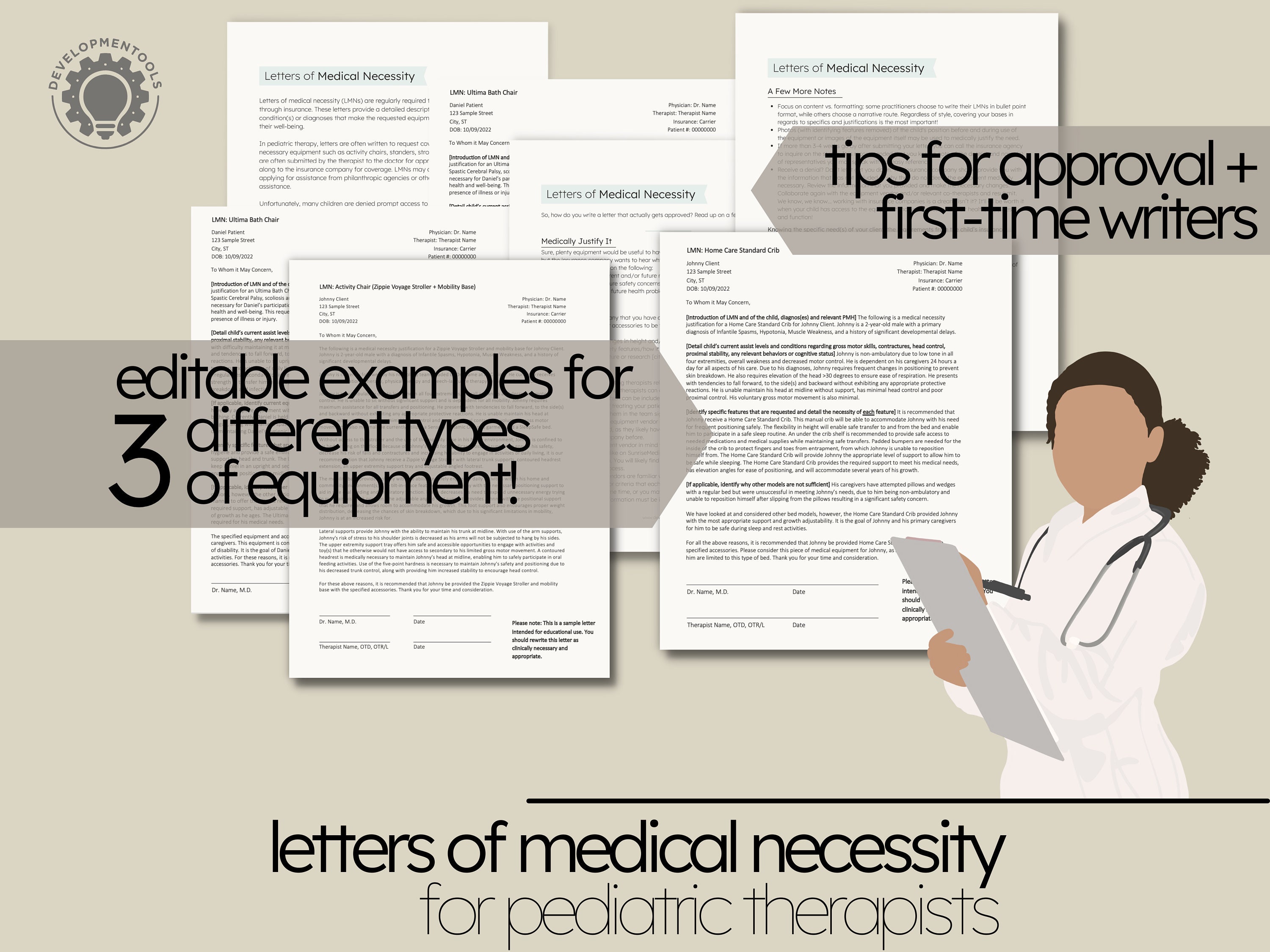 Letters of Medical Necessity Editable Templates & Tips for Approval Instant Download Pediatric
