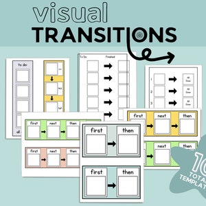 Visual Boards for Anxiety and Behavior | Classroom Transitions and Schedules Cards | Pediatric Occupational Therapy | Digital Download