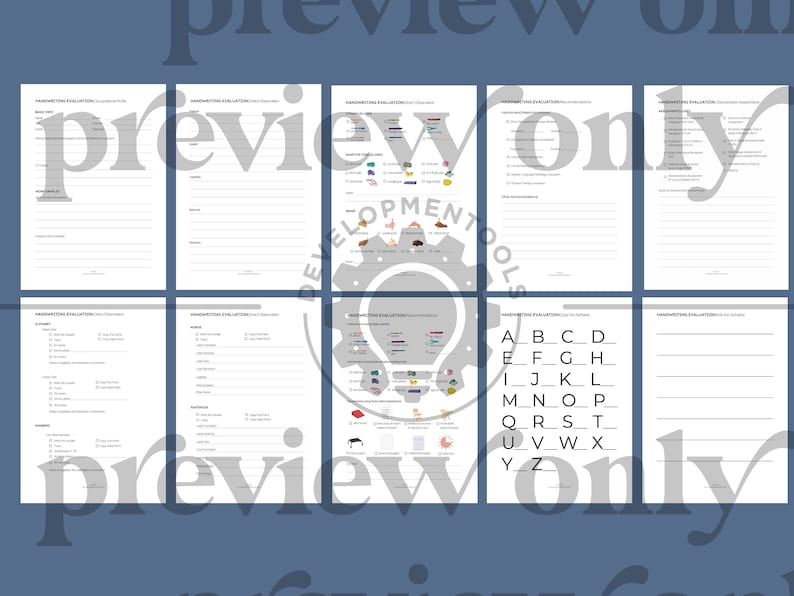 Instant Download Occupational Therapy Handwriting Evaluation Etsy