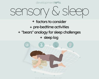 Sensory and Sleep | Considerations and Pre-Bedtime Activity Ideas | Occupational Therapy | Special Education | Digital Download