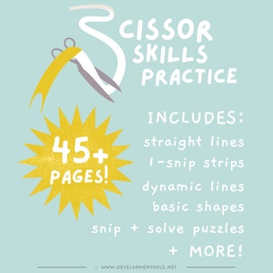 Fine Motor Visual Motor Scissor Skills Packet | Toddler Activity | Occupational Therapy | Special Education | Digital Download